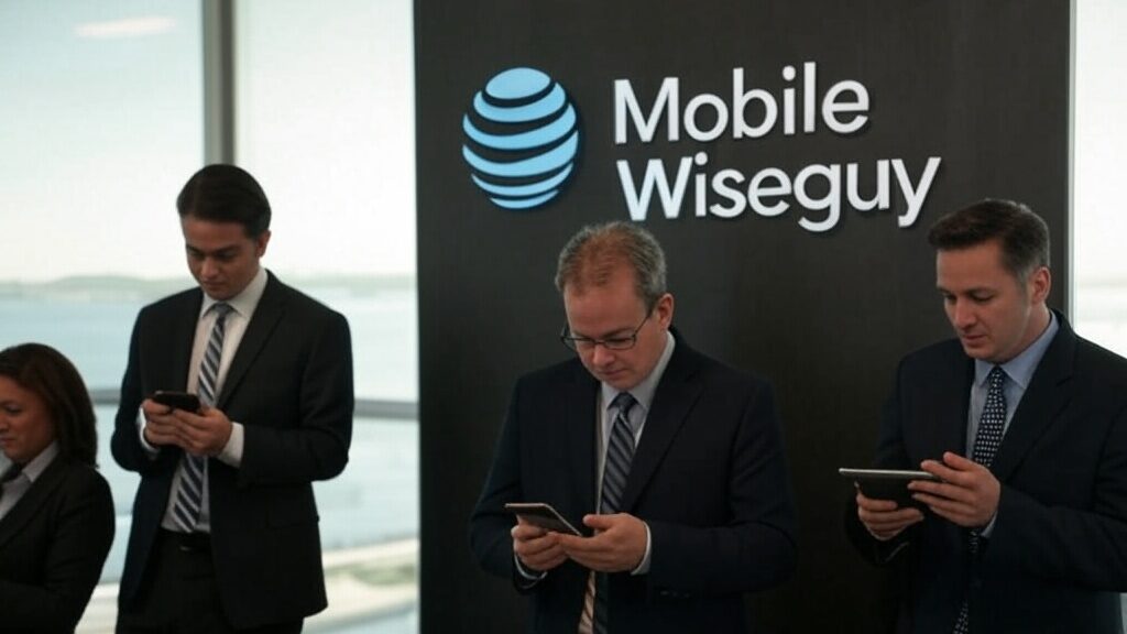 Enterprise IT team managing wireless devices with FirstNet and AT&T business solutions