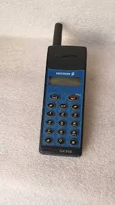Ericsson GA 318 vintage mobile phone with physical keypad and antenna